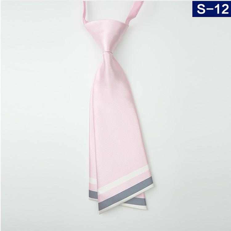 

Платье 20 см Маленький галстук Однотонный Двухслойный Имитация шелка Короткий Женский Галстук Галстук-бабочка для школьной формы колледжа