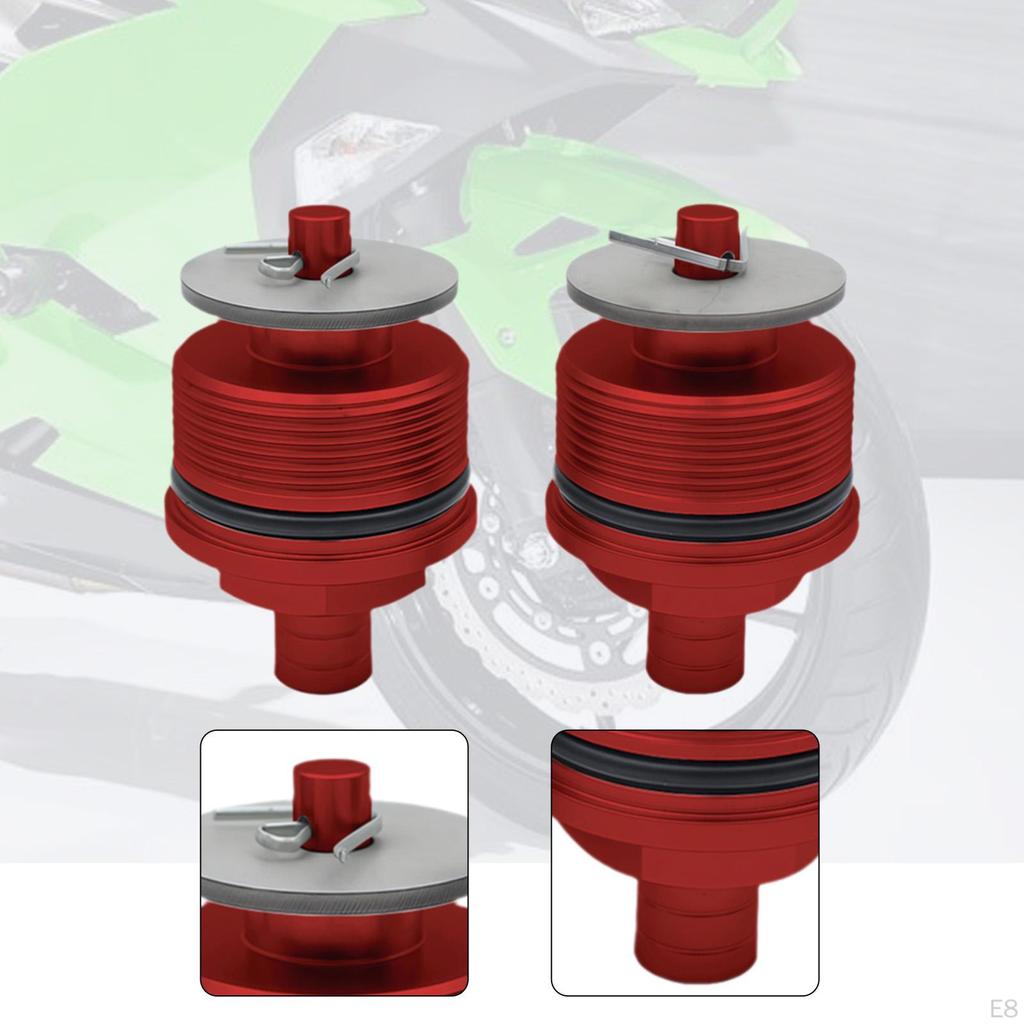 2 Pieces Front Shock Absorber Screws Impact Resistant Metal Motorcycle Directly Replace for 250