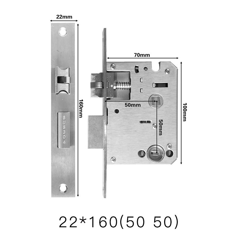 Smart fingerprint lock body special mortise