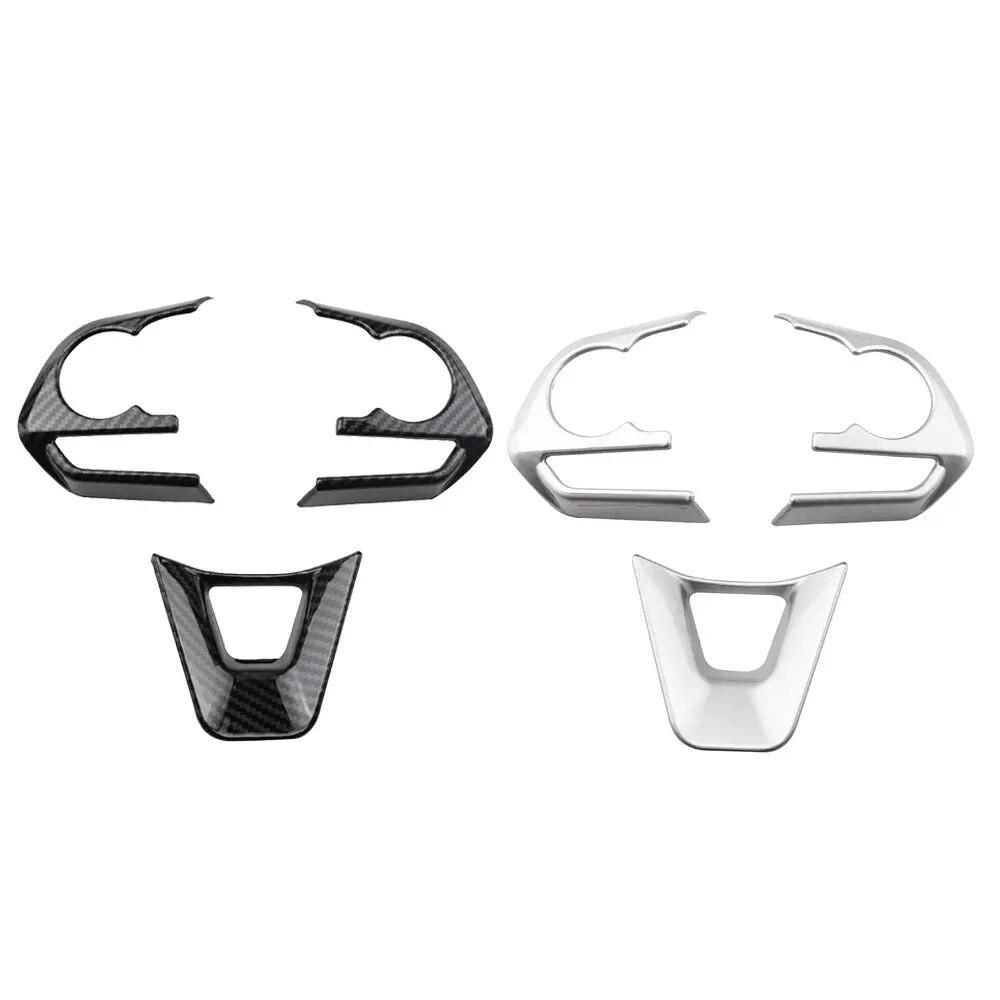 Car Steering Wheel Panel Cover Sticker for Toyota RAV4 Corolla E210 Avalon 2019 2020 2021 2022