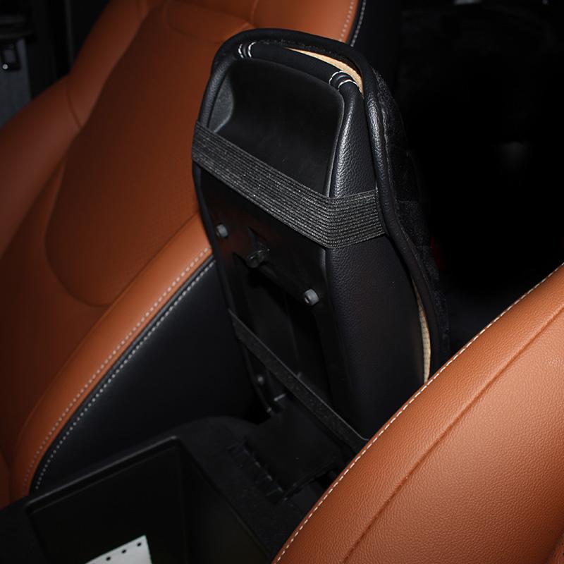 Diamentowa Korona Skórzany Podłokietnik Samochodowy Poduszka Pady Pokrowiec na Podłokietnik Konsoli Środkowej Przechowywanie Uporządkowanie Uniwersalna Dekoracja Wnętrza Samochodu