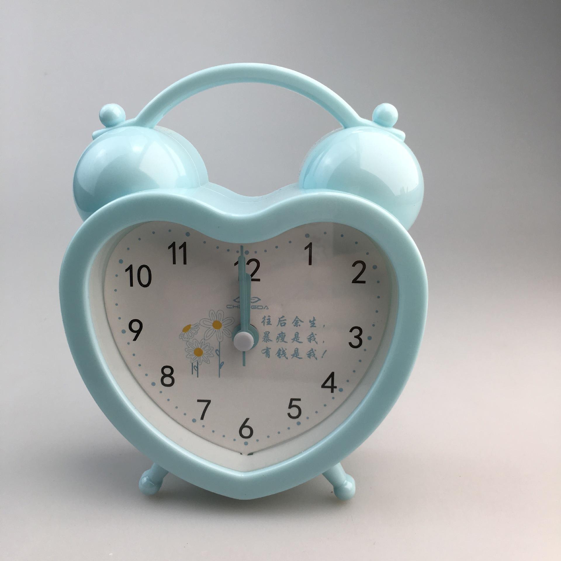 Конфетный Цвет Студенческое Общежитие Маленький Будильник Милый Свежий Стиль Маленький Будильник Прикроватные Часы Часы для Украшений Маленький Подарок Качество