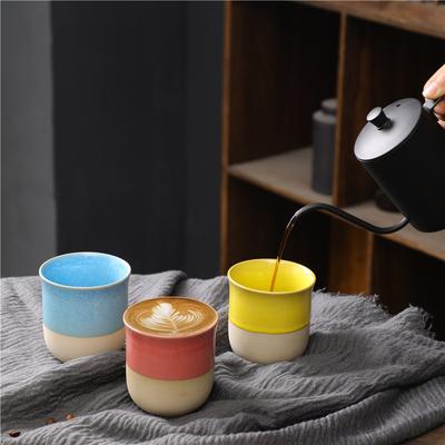 Retro Ceramic Cup, Espresso Coffee Cup, Simple Teacup, Coarse Pottery Tea Bowl, Master Cup, Small Cup.