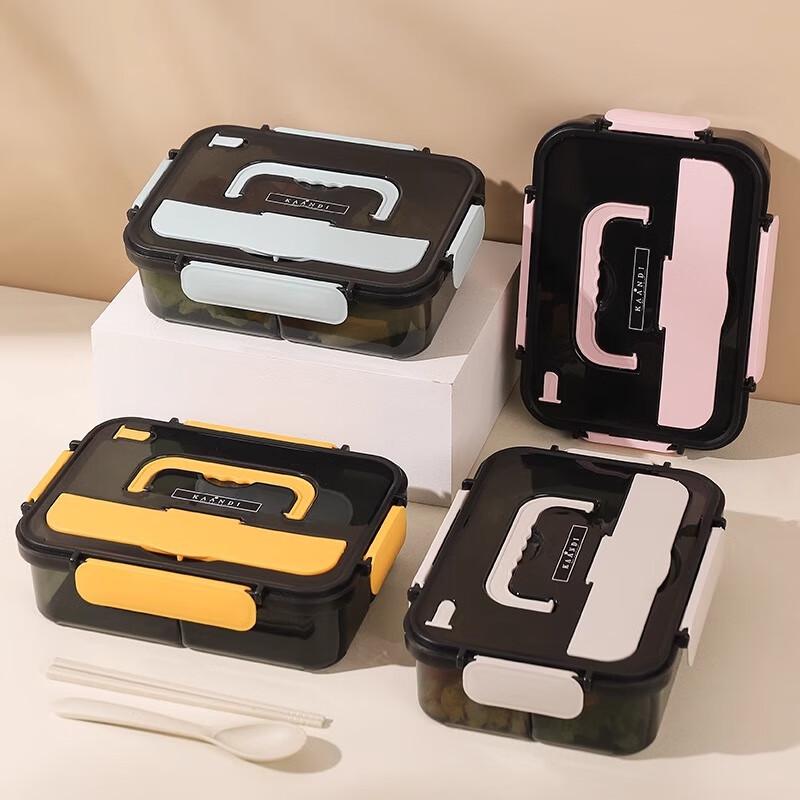 Microwaveable 3-Compartment Bento Lunch Box