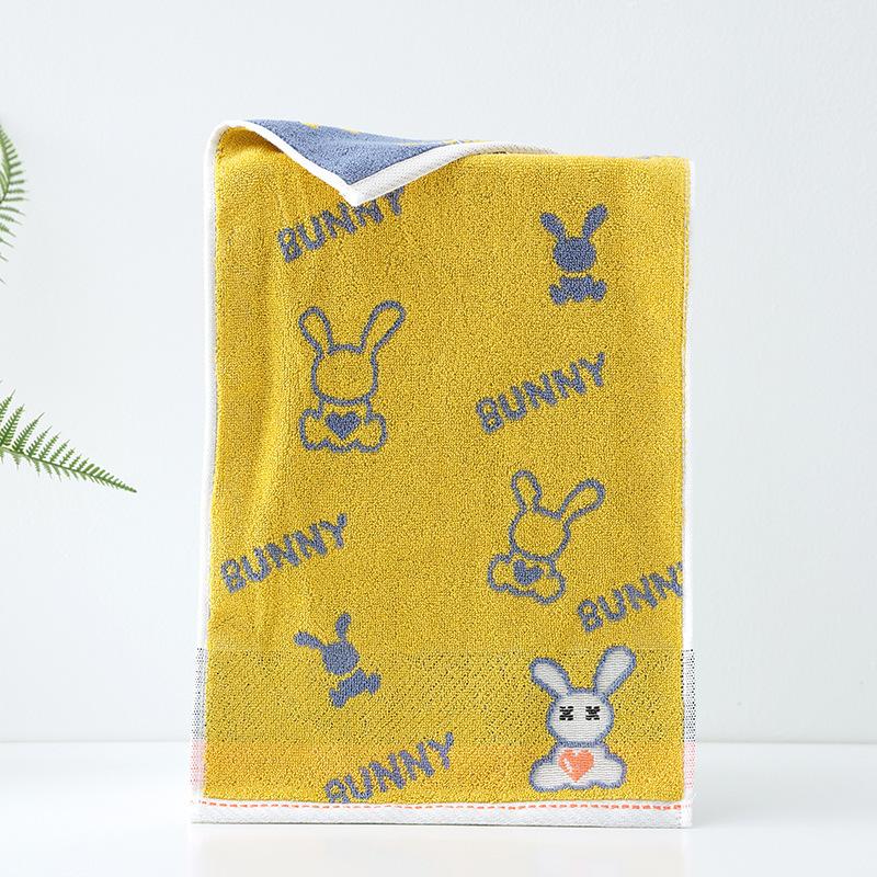 1 STK Håndkle Barnebomull A-klasse bomullsbomullshåndkle fortykket Absorberende Husholdningshåndkle Vask Ansiktshåndkle Absorberende håndklær til flerbruksbruk