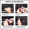 2 Stück Welcome LED-Licht Auto Türplakette Kabelloser HD-Projektor für MINI Cooper F54 F55 F56 R56 R60 Roadster Clubman Coupe