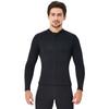2mm Neoprene Men Women Diving Top with Front Zipper Wetsuits Jacket Long Sleeves Wetsuit Top for Snorkeling Scuba Diving Surfing Water Sports Swimming