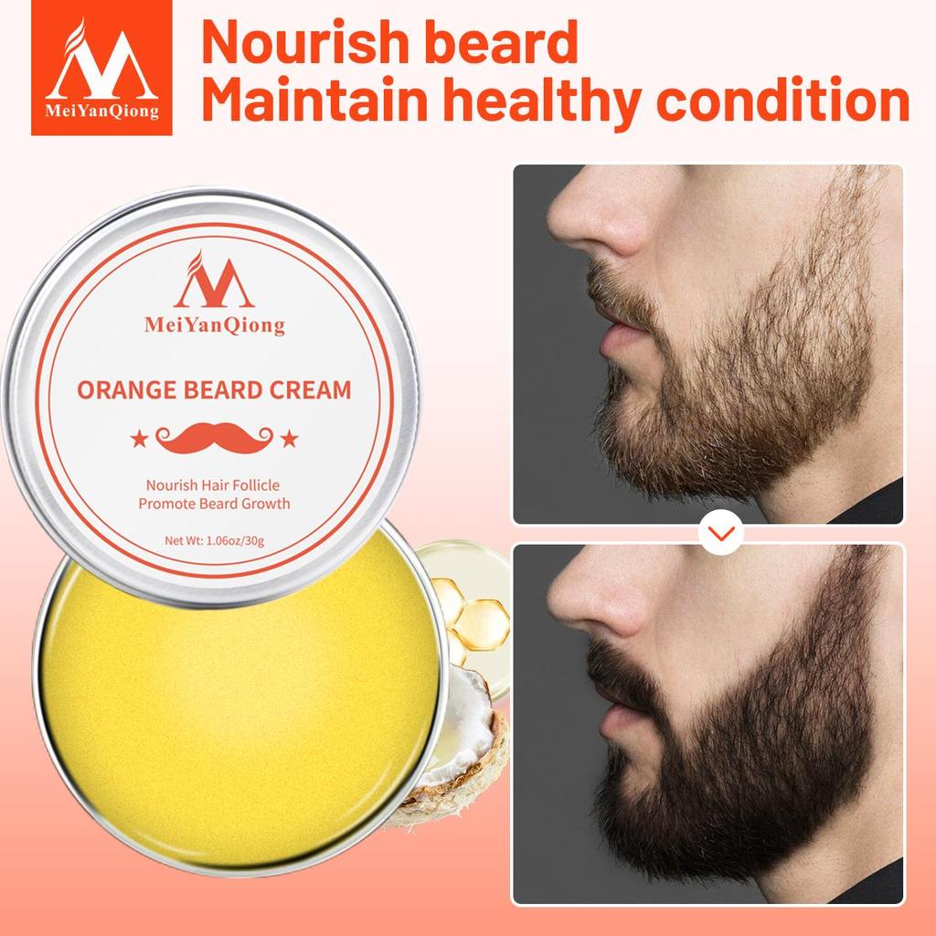 100 % natürliche Bartfärbecreme für Männer, Schnurrbart-Bartcreme, natürliche Bartpflege