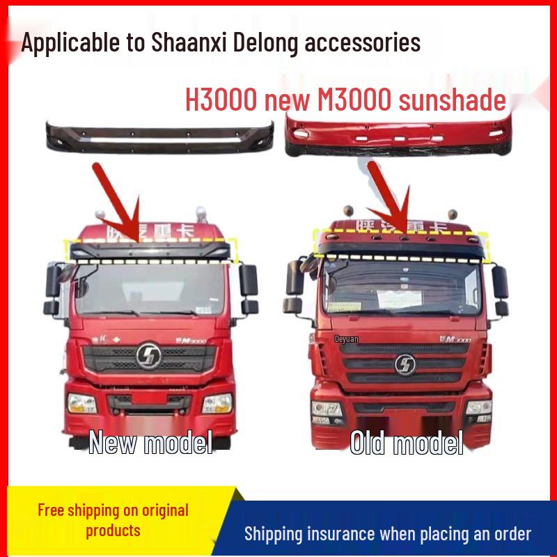 

Cloud Realm 3000 Sunshade Hat: Deluxe Sun Visor & Wind Cover for Shacman & Delong Trucks