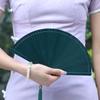 Fan Full Bamboo Folding Fan Carved Foldable Mini Fan Small Size Portable Chinese Style Chinese Ancient Style Dance Fan Green for Women