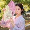 Folding Fan for Women and Men Japanese Traditional Summer Fireworks New Present and Flower [Joyasslly] - Lightweight, Handheld, Bamboo, Style,