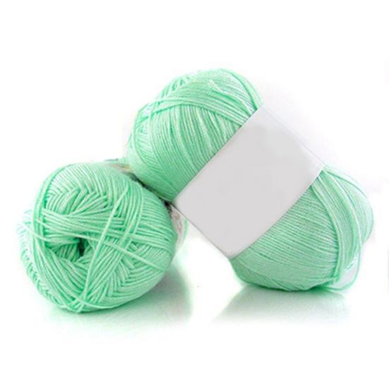 1Pc 50g Per Skein Soft Bamboo Crochet Cotton Knitting Baby Knit Wool Yarn