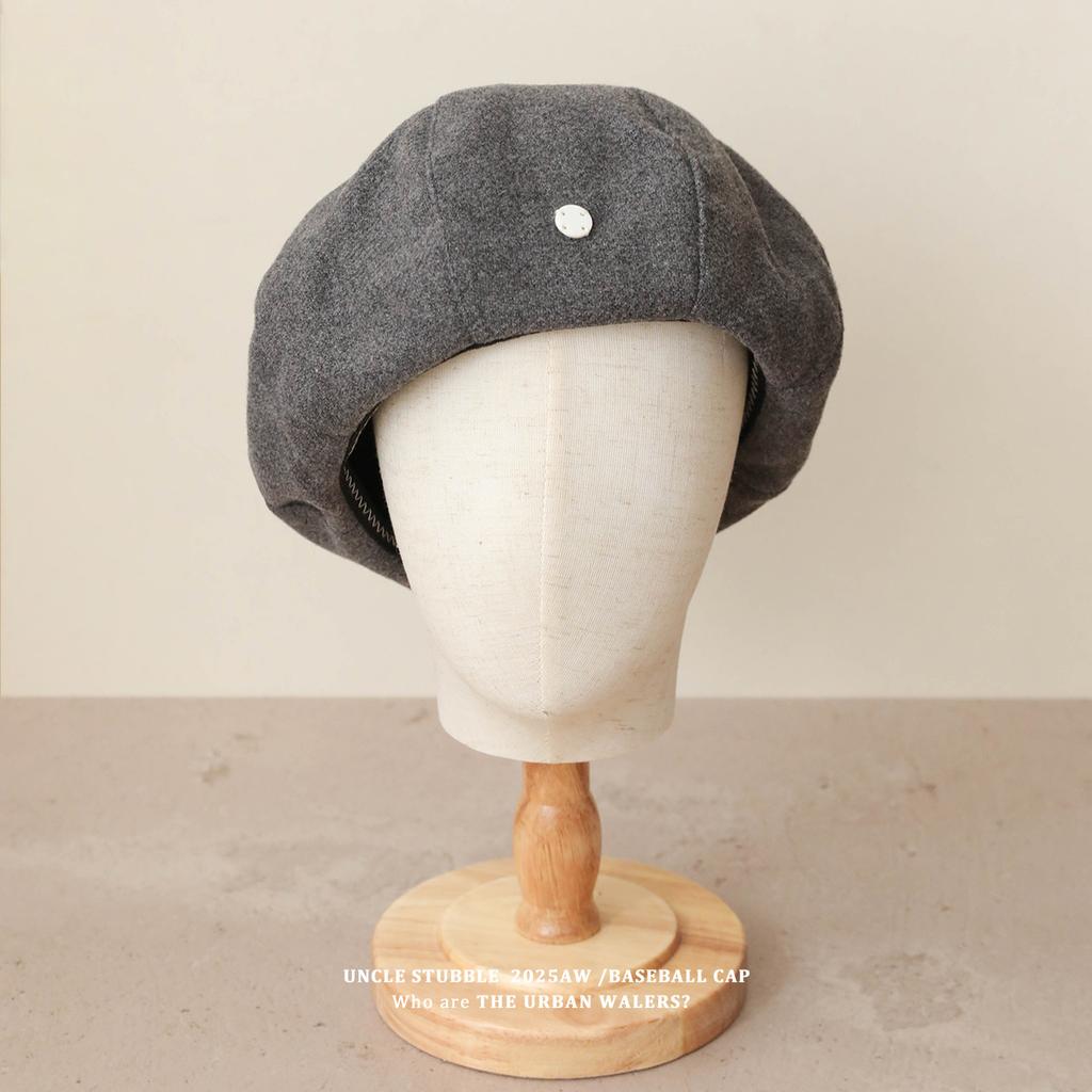Korean Style Woolen Beret for Girls  Large Version To Show Face Versatile Pumpkin Hat Retro Literary and Artistic Temperament Painter Hat