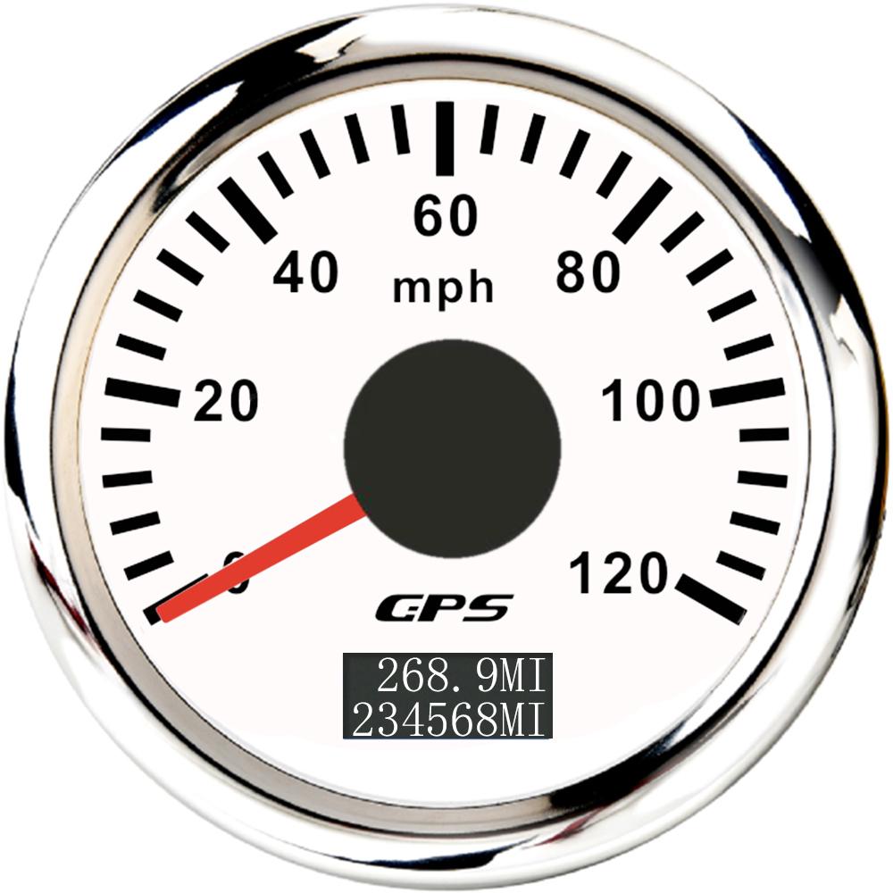 ELING 52mm GPS Speedometer 30M 0-60M 80MPH 120M 0-200MPH Odometer with 7 Colors Backlight for Car Truck Boats