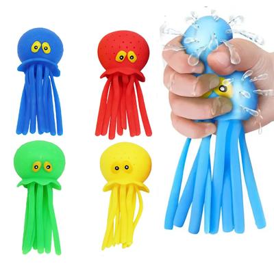 Squeezing Water Octopus Decompression Toy Bathtub Bath Toy Decoration Summer Swimming Pool Childrens Water Play Toys