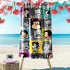 Mafalda Print Beach Towel, Large Soft Quick Dry Towel for Beach Camping Swimming