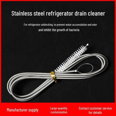 Cepillo de Limpieza de Desagüe de Refrigerador de Acero Inoxidable para Tubos de Agua Helada