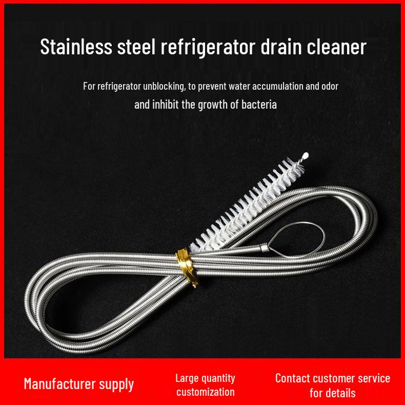 

Щетка для чистки слива холодильника из нержавеющей стали для трубок ледяной воды