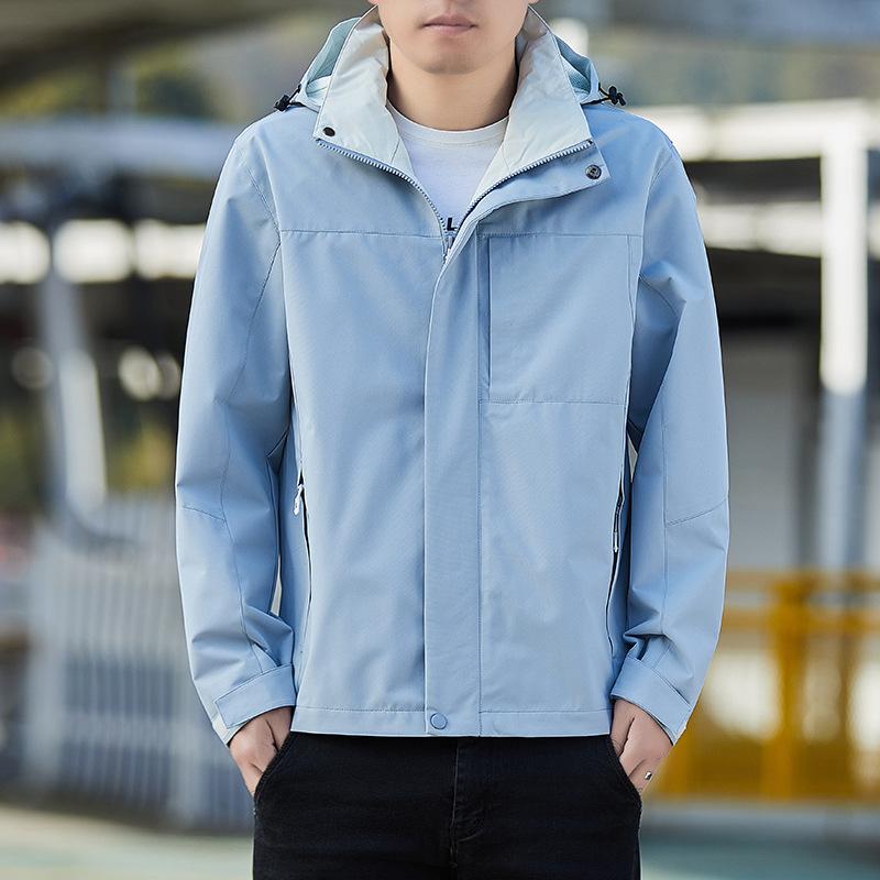 Spring and Autumn Jacket Jacket Men's New Outdoor Windbreaker Windproof New Waterproof Casual Thin Jacket Top