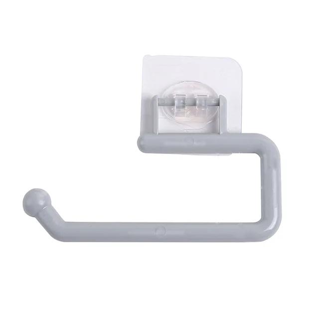 

Стойка для хранения салфеток, пластиковый держатель для рулонов бумаги, настенная регулируемая вешалка для полотенец для кухни, ванной комнаты, держатели для туалетной бумаги Small-Grey