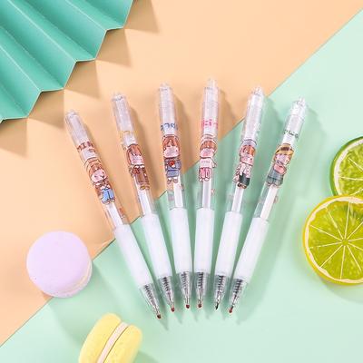 1Pc Cartoon Press Pen for School & Office | Smooth Writing & Quick-Drying Back To School Gifts During The Back To School Season Suitable for School