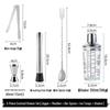 Transparent Glass Cocktail Shaker Set