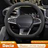 Pentru Dacia Duster P1310 Hibrid Cover Volan Auto din Piele Velur Mâner Decorativ Îmbrăcăminte Împletită Pe Volan Accesorii Interioare