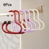 6Pcs Anti Slip Circle Ring Hat Hanger Plastic Hat Storage Hook Round Scarf Tie Hanger  Wardrobe