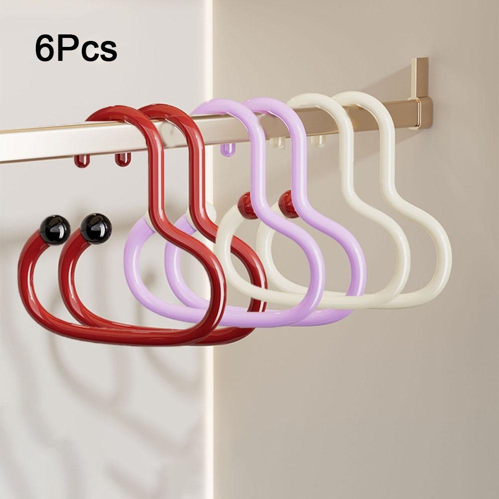 6Pcs Anti Slip Circle Ring Hat Hanger Plastic Hat Storage Hook Round Scarf Tie Hanger  Wardrobe