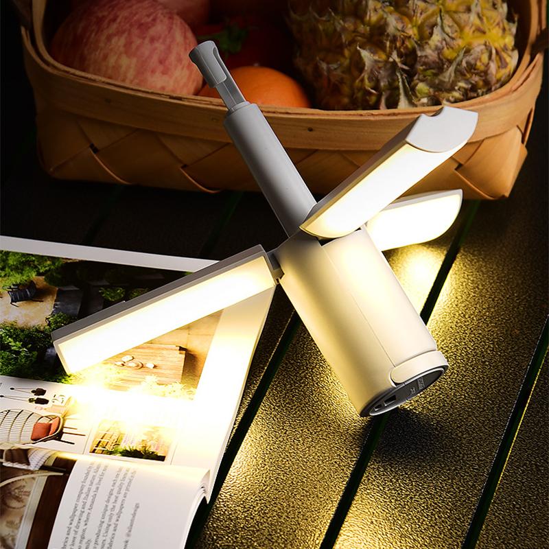 Portable Outdoor Folding Camping Lamp TYPC-C Charging Camping Torch Emergency Lighting Student Dormitory Hanging Foldable Light