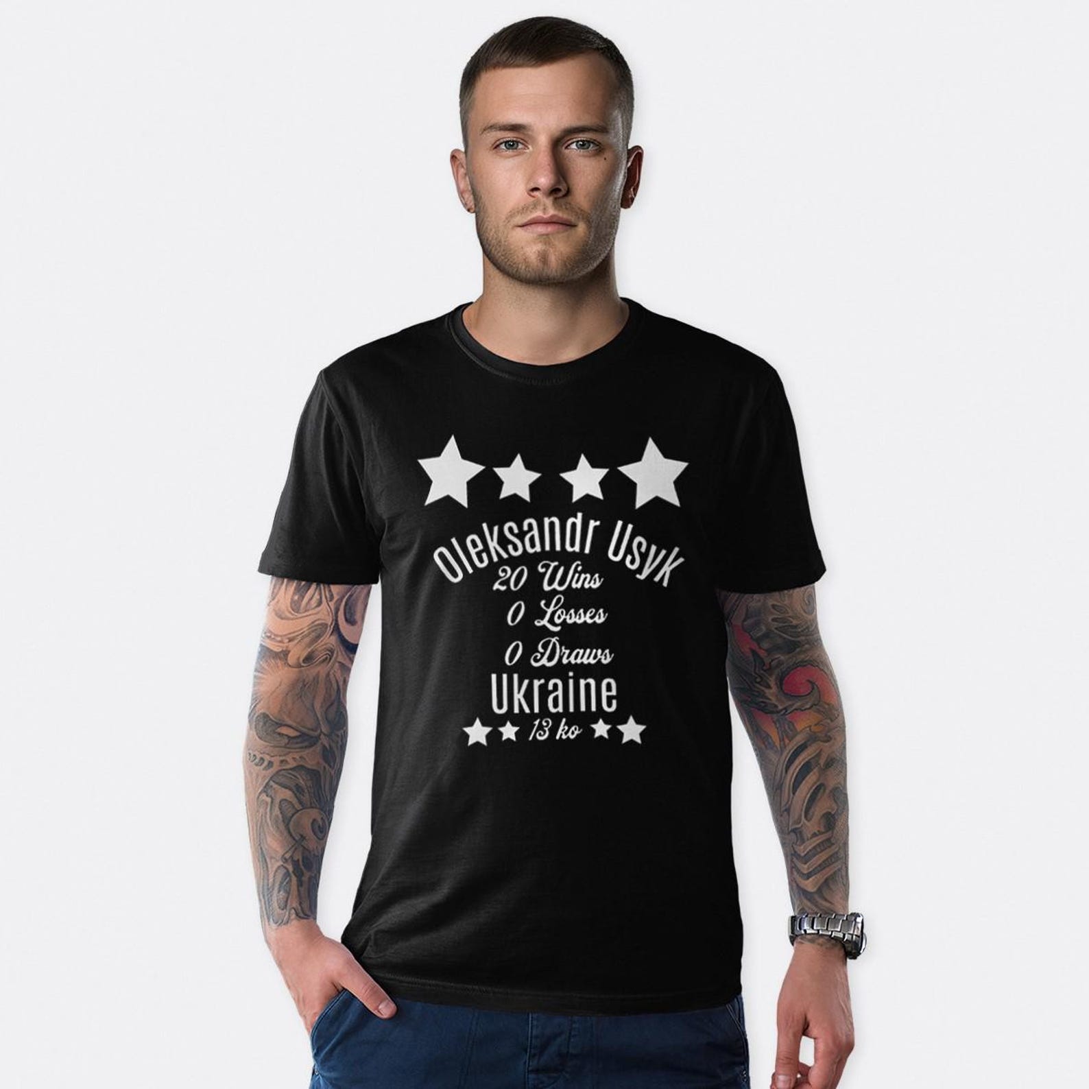 Oleksandr Usyk Champion T-Shirt, Men s and Women s Sizes (LKS-823122) XL