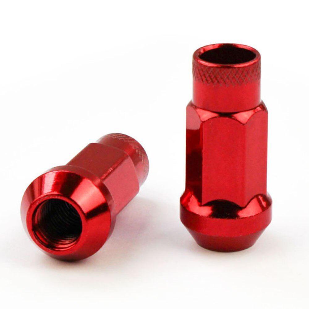 Wheel Studs 20-Piece Open End Bulge Acorn Wheel Lug Nuts - 12x1.25 Thread, Zinc Silver Finish Customadeonly Lug Nuts - Foto 2