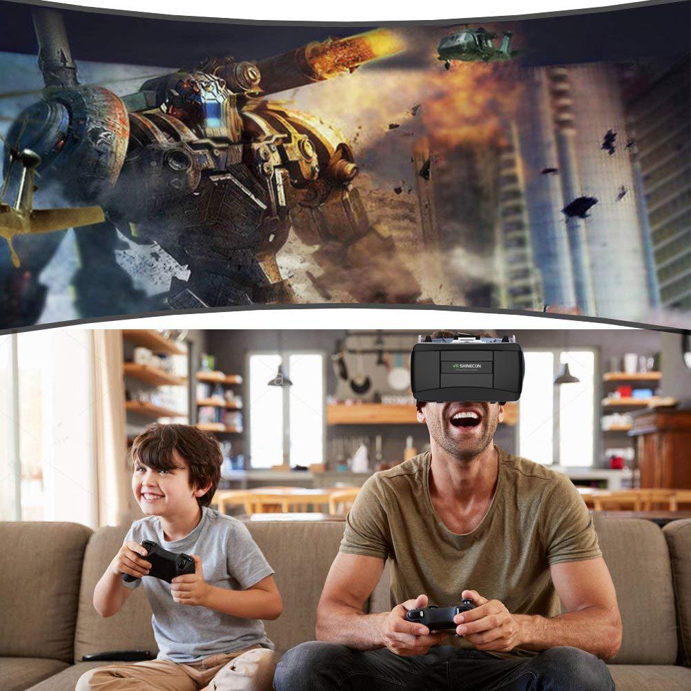 Buy VR Headset with Remote Controller Stereo Headphones Hifi Headset 3D ...