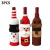 Cute Handmade Christmas Sweater Wine Bottle Cover,for Christmas Decorations XMAS Gifts Navidad 2026 Party Decorations
