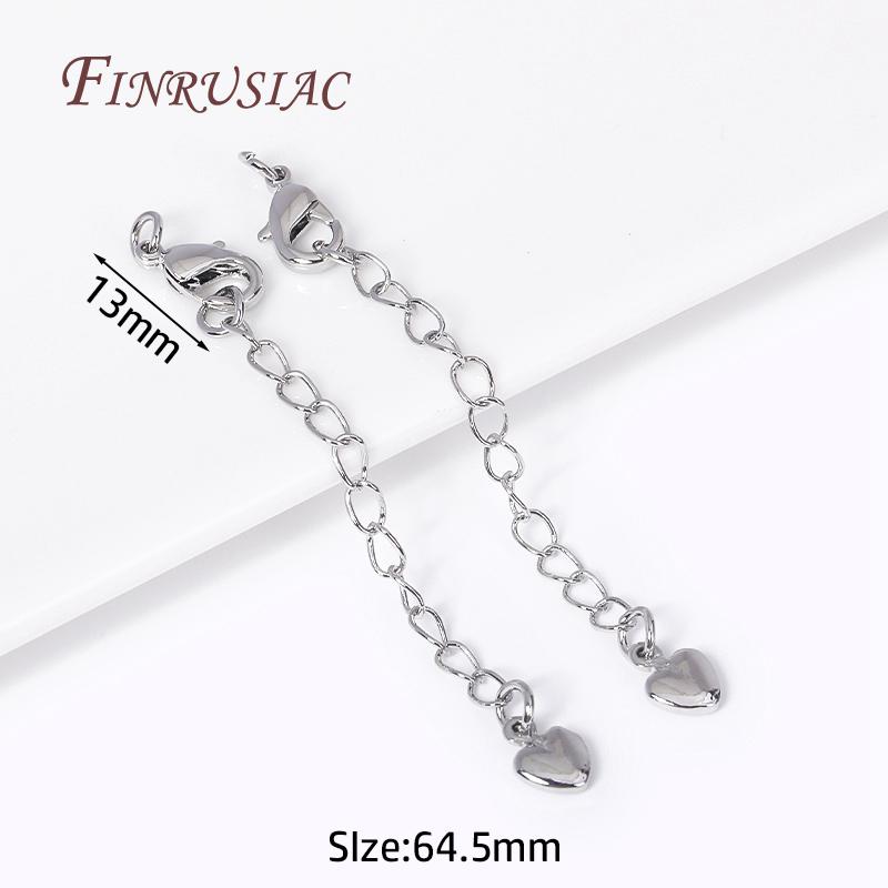 18K Gold Plated Extension Chains with Lobster Clasps Connector For Jewelry Necklace Extender,DIY Bracelets Making Accessories