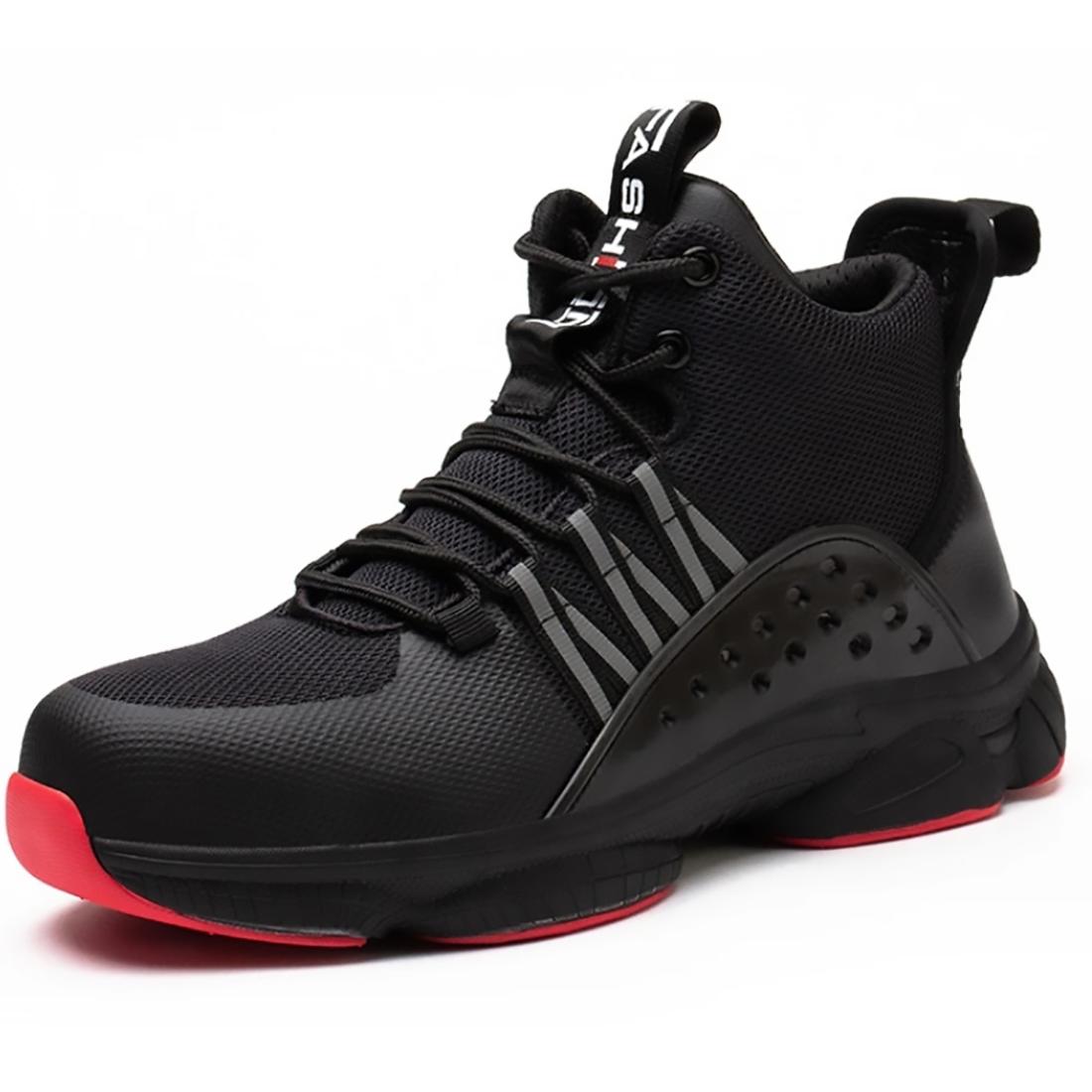 

Мужская защитная обувь, устойчивые к проколам рабочие кроссовки, легкая рабочая обувь, мужская обувь со стальным носком, защитные ботинки, неубиваемая обувь 40 чёрный