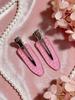 Dior 2 Pièces Pince à Cheveux Transparente Rose avec Logo Barrettes Alligator en Métal Mode Accessoires Cheveux pour Femmes Franges Décor Quotidien