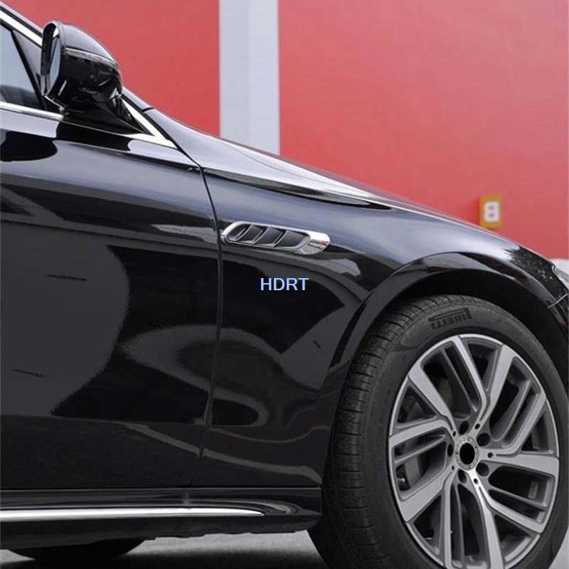 Car Style Body Leaf Trim Frame Side Fender Air Vent Cover Protector Decoration Accessories For Mercedes-Benz E Class W214 2024 +