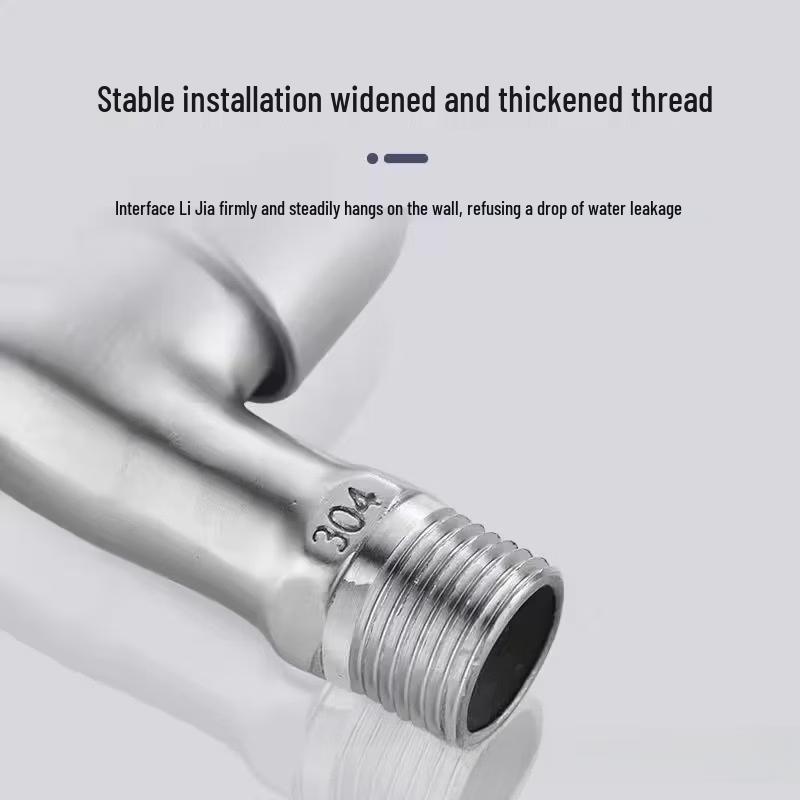 TLXT Stainless Steel Extended Quick-Open Mop Sink Faucet
