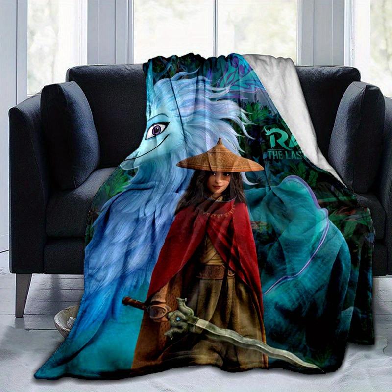 1pc, Disney Raya and The Last Dragon Inspired Dragon Blanket Room Decor,Couch Cover, Outdoor Use, Travel, Camping