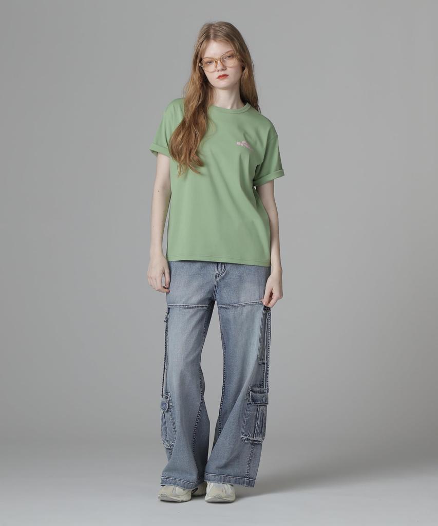 Avirex 50th Anniversary Animals Size Size Light T-Shirt, Women's, F, 130, Green, 783-5235603