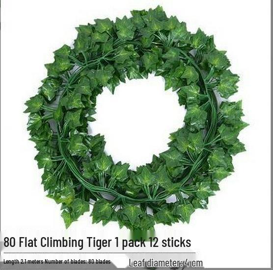 Artificial Rattan Ivy Vine with Green Grape Leaves and Chlorophytum Ceiling Decor