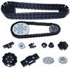 Technical Parts Brick Playset Link Chain Tank Belt Track Wheels Truck Car Gear MOC Brick Toys  Playsets 3711 3873 88323 57520 57519 42529