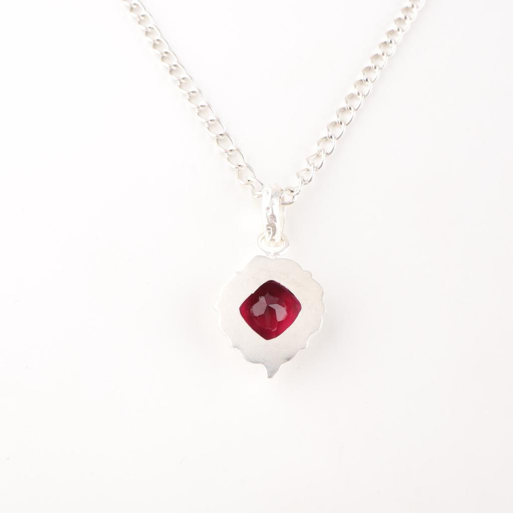 Pink Rubellite Gemstone 925 Solid Silver Jewelry Handmade Pendant 1.50" For Her PP-2-10