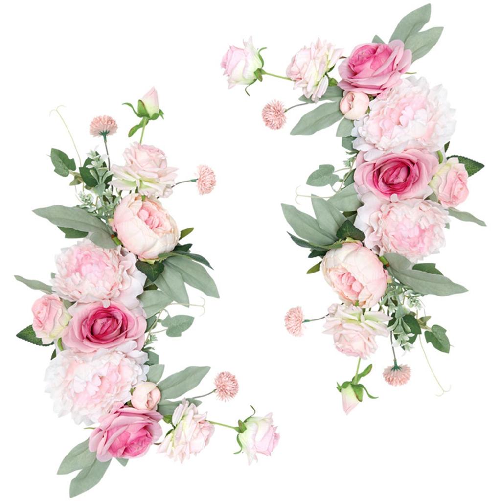 Artificial Flower Swag Floral Swag Backdrop Fake Peony Hanging Wedding Arch Flowers for Table Wedding Wall Reception Decor