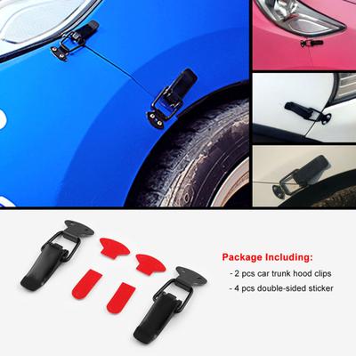 2Pcs Quick Release Haube Schnalle Eisen Universal Stoßstange Sicherheit Lock Clip Kit für Fahrzeug