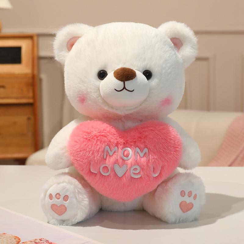 Garden Little Bear Series Plush Toys Cozy Sitting Pose Cartoon Tulip Flower Bear Doll Cute Room Decor Sweet Gift To Girls