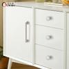 Oukali Modern Luxury Furniture Cabinet Handle Kitchen Drawer Zinc Alloy Brushed Copper Wardrobe Pull Knob Handles