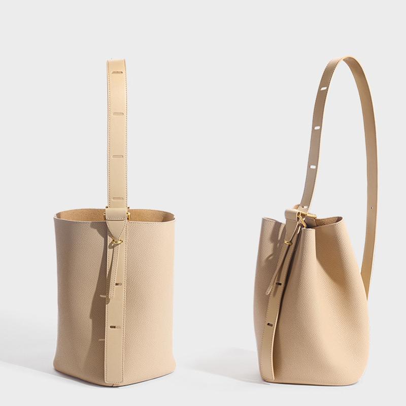 Dámská kabelka z pravé kůže s velkou kapacitou Dámská designová kabelka Nákupní tašky Kbelík Luxusní trend Ramenní Shopper