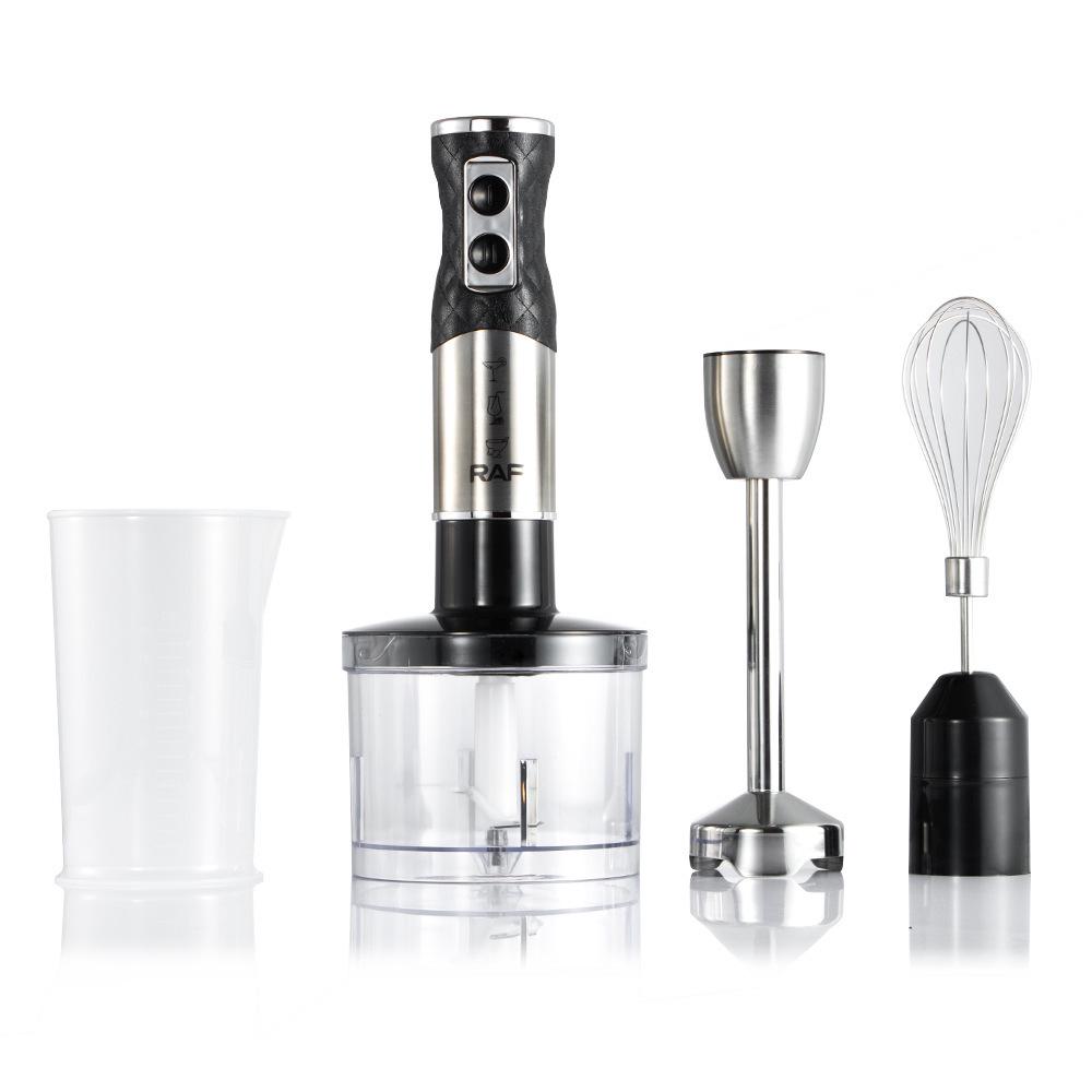 European Multifunctional Handheld Immersion Blender and Meat Grinder with Juicer and Egg Beater Functions